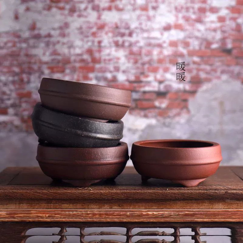 Bonsai Garden Table - Ceramiczny okrągły garnek do bonsai w