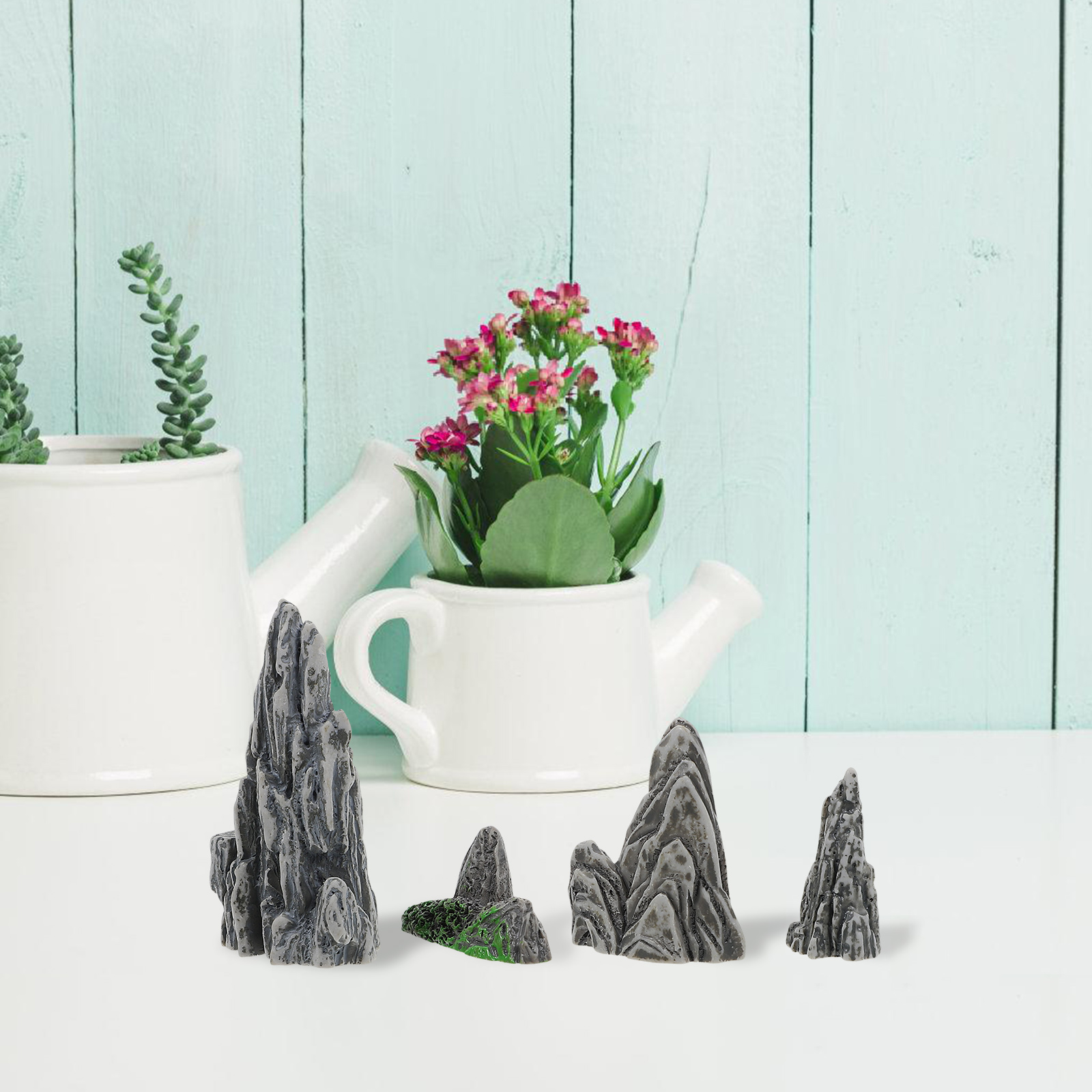 Bonsai Garden Table - Miniaturowe dekoracje do bonsai, 4 sztuki,