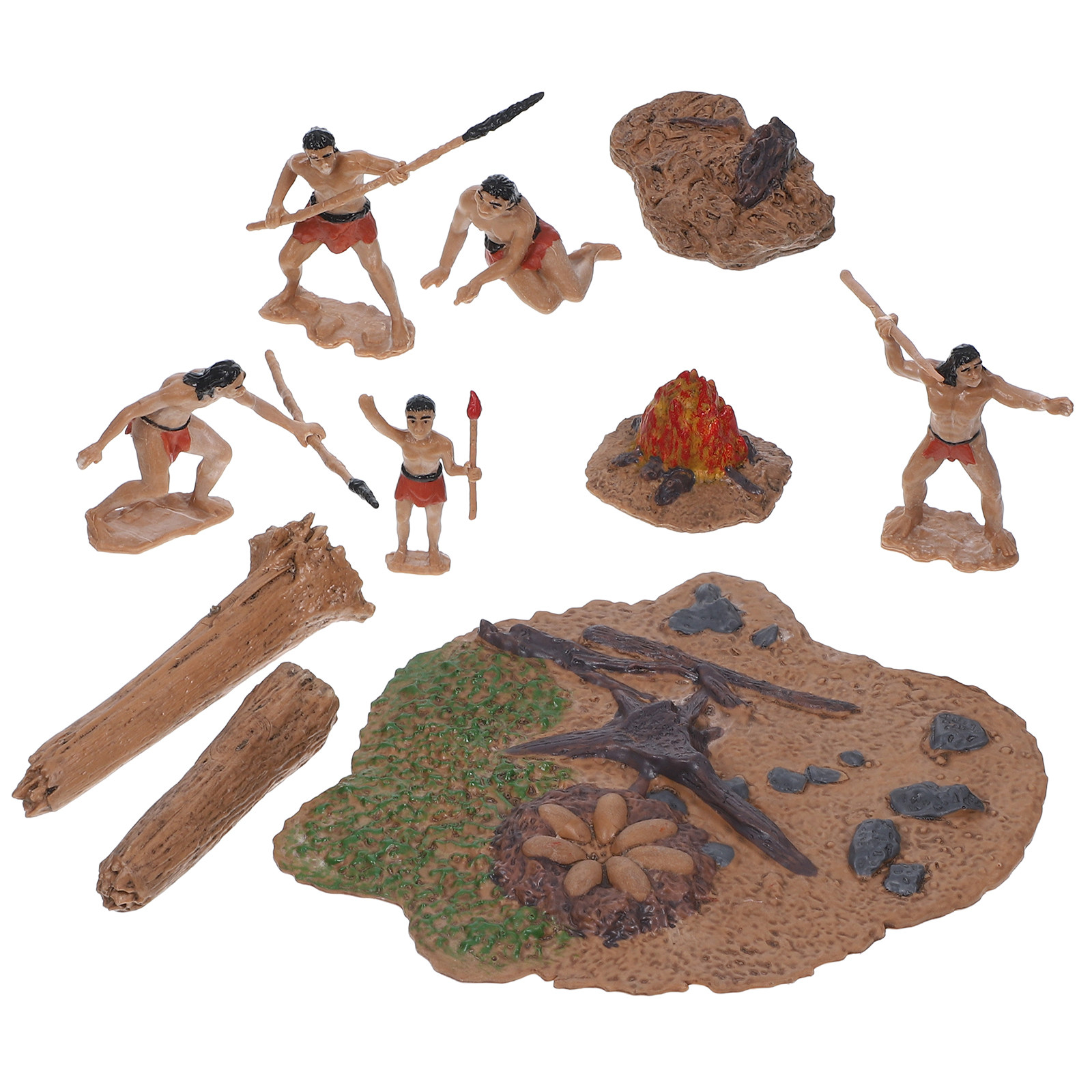 Bonsai Gardening - 1 zestaw miniaturowych prymitywnych figurek ludzi,