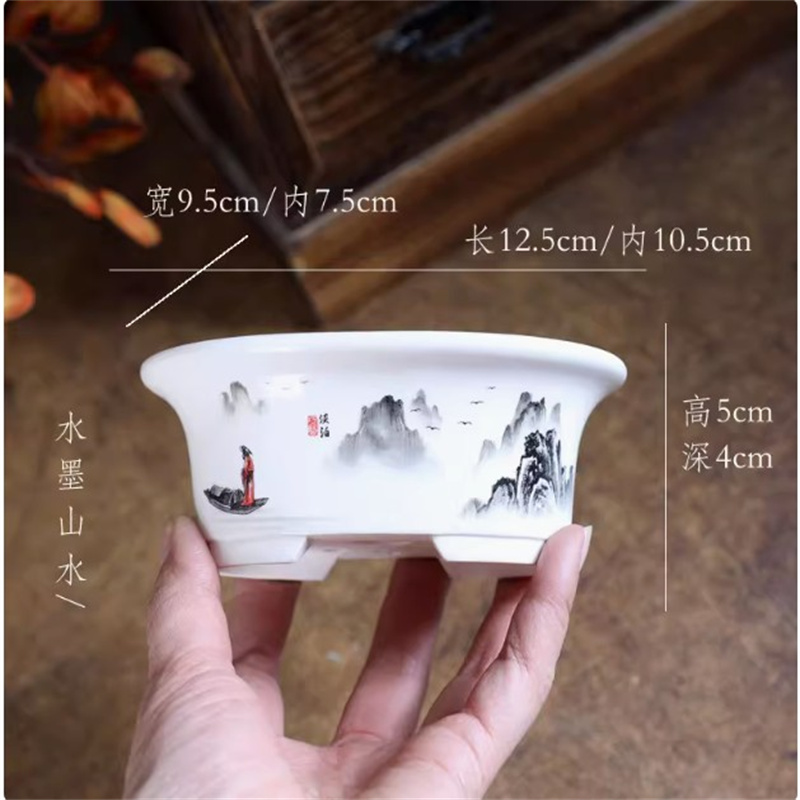 Porcelanowa biała owalna donic – Bonsai Garden Table recenzja i cena