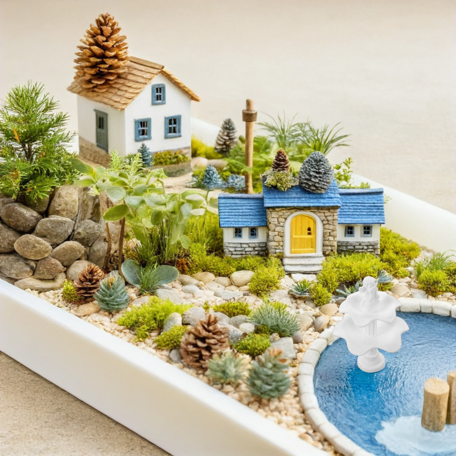 2 szt. Miniaturowa fontanna de – Bonsai Garden Fountain recenzja i cena